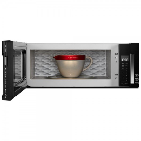 KitchenAid 1.1 cu. ft. Over the Range Low Profile Microwave Hood Combination in Black