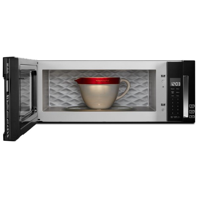 KitchenAid 1.1 cu. ft. Over the Range Low Profile Microwave Hood Combination in Black