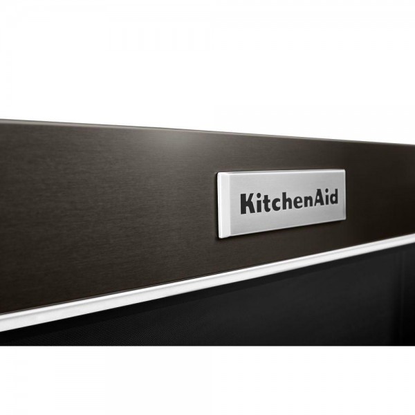 KitchenAid 1.1 cu. ft. Over the Range Low Profile Microwave Hood Combination in Print Shield Black Stainless