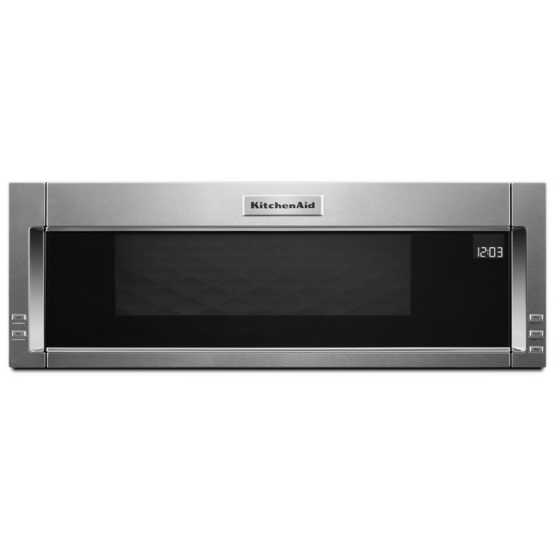 KitchenAid 1.1 cu. ft. Over the Range Low Profile Microwave Hood Combination in Stainless Steel