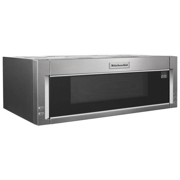 KitchenAid 1.1 cu. ft. Over the Range Low Profile Microwave Hood Combination in Stainless Steel