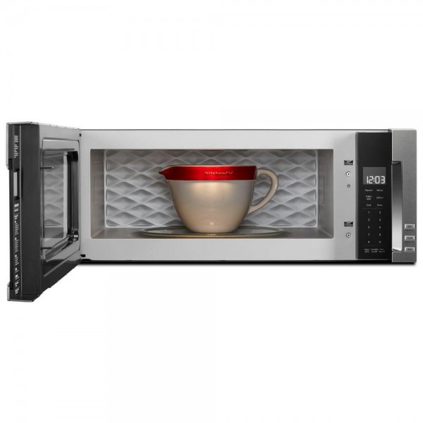 KitchenAid 1.1 cu. ft. Over the Range Low Profile Microwave Hood Combination in Stainless Steel