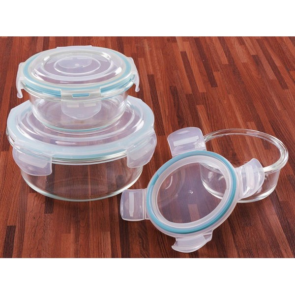 Utopia Kitchen Glass Food Storage Container Set (18 Containers and 18 Lids) - Transparent Lids - BPA Free (Bulk Pack of 36)