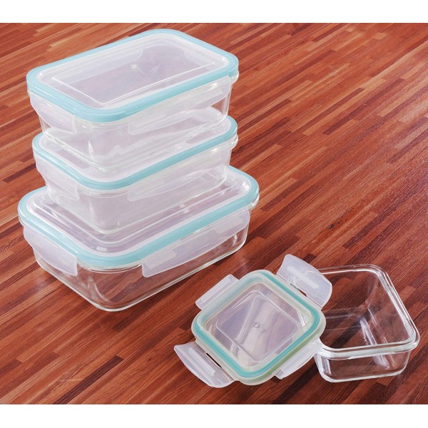 Utopia Kitchen Glass Food Storage Container Set (18 Containers and 18 Lids) - Transparent Lids - BPA Free (Bulk Pack of 36)